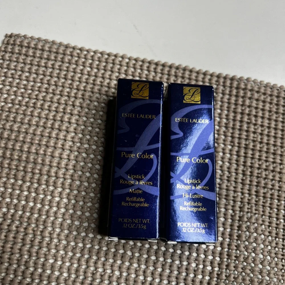 Estee Lauder Pure Color Lipstick 333 Persuasive Matte & Hi-Lustre Duo Set New